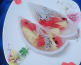 Hình bước làm 3 của món Thạch rau câu trái cây:
