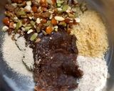 A picture of step 2 of Pumpkin dates burfi (sugar free).