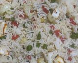 A picture of step 1 of Paneer Fried Rice.