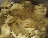 A picture of step 1 of Pasta with minced meat.