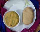 A picture of step 1 of Paper aloo paratha.