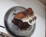 A picture of step 7 of Eggless chocolate cake.