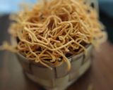 A picture of step 6 of Besan sev.