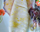 Foto del paso 5 de la receta: Calamar a la plancha al limón con ajos garrapiñados y perejil