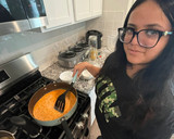 A picture of step 4 of Nuna's Creamy Tomato Pasta.