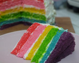Foto langkah ke 8 dari resep Rainbow Cake kukus Ny. Liem, Lembuttt.