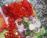 A picture of step 1 of Scramble egg sauce.
