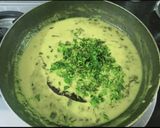 A picture of step 6 of Gujarati Style Spring Onion Kadhi (Lili Dungri Ni Kadhi).