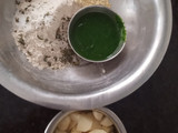 पालक मेट पूरी, विथ पालक आलू की सब्जी