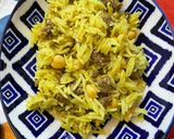 صورة لخطوة 3 من وصفة رز بالحمص واللحم