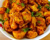 अरबी (घुईया) की सूखी मसालेदार सब्जी रेसिपी चरण 7 फोटो