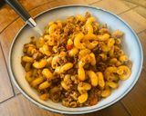 A picture of step 6 of Macaroni and Mince (Quick and easy meal).
