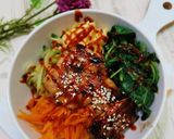 Foto langkah ke 3 dari resep Bibimbap Smoked Chicken.