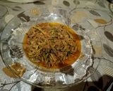 A picture of step 6 of Qeema kachnaar.