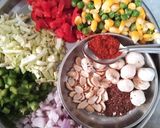 A picture of step 1 of Masala oats.
