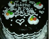 Foto langkah ke 9 dari resep B'day cake Rainbow.