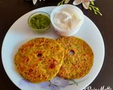 A picture of step 5 of Multigrain-Onion Thalipeeth.