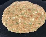 A picture of step 4 of Louki thepla.