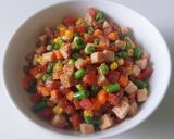 Hình bước làm 2 của món CƠM chiên Dương Châu
