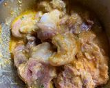 A picture of step 1 of Mutton Curry - Bengali style.