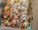Foto del paso 4 de la receta: Pizza con base de calabacín