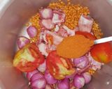 A picture of step 1 of Mutton Dalcha.