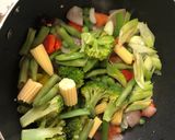 A picture of step 3 of Kung Pao Vegetables.