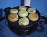 Foto langkah ke 4 dari resep Roti popice melon filling matcha.