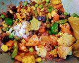 A picture of step 5 of Paneer Vegetable Biryani with Saffron Milk.