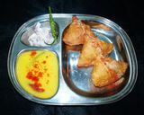 A picture of step 6 of Samosa Kadhi.