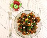 A picture of step 8 of Mushroom Manchurian.