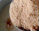 A picture of step 5 of Kodo millet custard pudding.