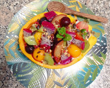 Foto del paso 10 de la receta: Papaya rellena tropical 🏝️🥭🥝🍇🍓🥥