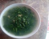 Hình bước làm 3 của món Canh ngao nấu mồng tơi