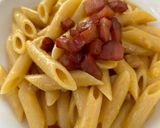 Foto del passaggio 5 della ricetta “Carbonara” di salame in pentola “atomica” in barca