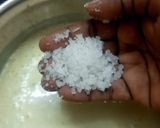 A picture of step 5 of Taro root mor kuzhambu.