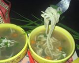 A picture of step 7 of Chicken veggies noodles soup.