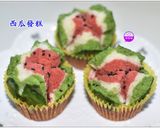 西瓜發糕 v.s 草莓發糕的食譜步驟23照片