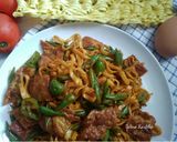 Foto langkah ke 6 dari resep Mie Goreng Telur Buncis.