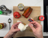 Foto del paso 5 de la receta: Pizza Dualizza de pesto y anchoas