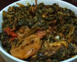 A picture of step 5 of Pattay waly shaljum gosht.