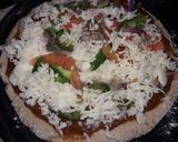 A picture of step 3 of Maize flour chizi pizza.