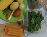 Foto langkah ke 3 dari resep Creamy Chicken and Vegetables Soup.