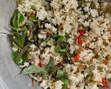 Foto langkah ke 2 dari resep Nasi Bakar Ikan Teri Orek Tempe.