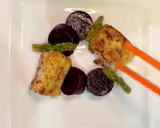 A picture of step 12 of Cod and beetroots.
