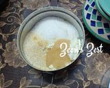 A picture of step 2 of Chhena Poda.