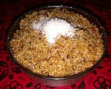 A picture of step 4 of Baati choorma.