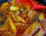 Gambar langkah 5 resipi Asam Pedas Keladi.