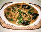 A picture of step 6 of Brinjal Kayalapalamga.