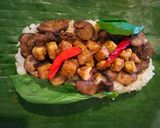 Foto langkah ke 5 dari resep Nasi Bakar Liwet Jamur + Tempeh (vegetarian).